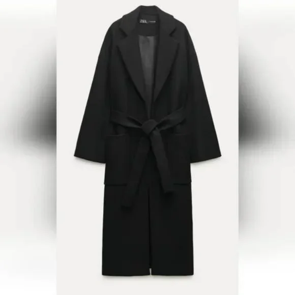 Zara | Jackets & Coats | Zara Vented Manteco Wool Coat Zw